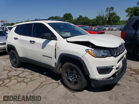 2021 Jeep Compass Upland with VIN 3C4NJDAB4MT554936, listed as a Copart auction lot 58289454 with 60,152 mi miles and Salvage title. Bid and sale history available at DreamBid. Image 4.
