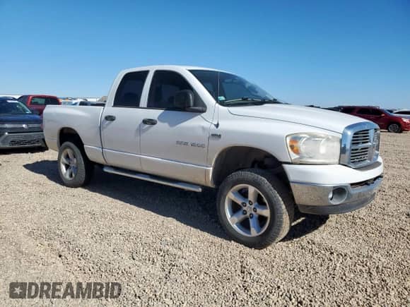 2007 Dodge 1500 SLT z VIN 1D7HU18237S193929, wystawiony jako Copart lot #91110765 z przebiegiem 205 154 mil mil oraz Czysty tytuł • Clean title. Historia ofert i sprzedaży dostępna na DreamBid. Obrazek 4.