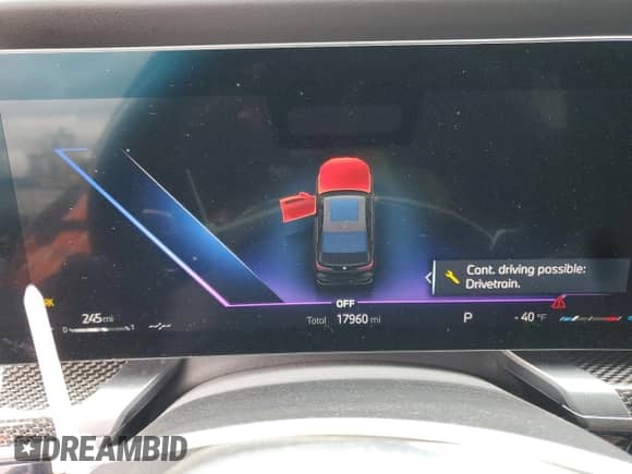 2024 BMW 7 Series 760i xDrive с VIN WBA33EJ01RCR24066, выставлен на аукционе Copart как лот 48591545 с пробегом 17 960 миль миль и Списание • Salvage title. История ставок и продаж доступна на DreamBid. Изображение 9.