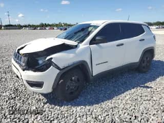2020 Jeep Compass Sport with VIN 3C4NJCAB7LT159058, listed as a Copart auction lot 81473875 with Not provided miles and Non repairable. Bid and sale history available at DreamBid. Image 1.
