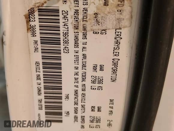 2006 Dodge Magnum с VIN 2D4FV47T96H381423, выставлен на аукционе Copart как лот 41597095 с пробегом 132 816 миль миль и Списание • Salvage title. История ставок и продаж доступна на DreamBid. Изображение 12.