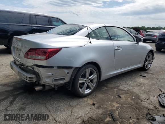 2014 Lexus IS 350 C с VIN JTHFE2C21E2510968, выставлен на аукционе Copart как лот 57587795 с пробегом 77 086 миль миль и Списание • Salvage title. История ставок и продаж доступна на DreamBid. Изображение 3.