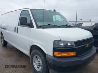2023 Chevrolet Express Cargo with VIN 1GCWGBFP6P1182331, listed as a IAAI auction lot 42620519 with 84,103 mi miles and . Bid and sale history available at DreamBid. Image 1.