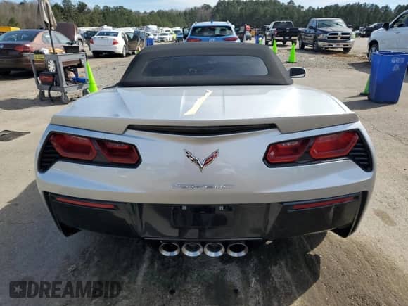 2014 Chevrolet Corvette Z51 3LT with VIN 1G1YM3D72E5125066, listed as a Copart auction lot 47862275 with 19,615 mi miles and Salvage title. Bid and sale history available at DreamBid. Image 6.