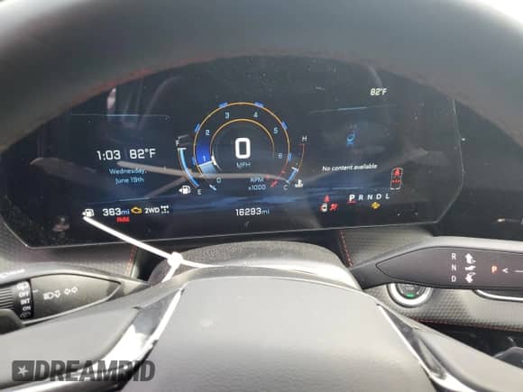 2025 Chevrolet Equinox AWD RS with VIN 3GNAXTEG1SL214628, listed as a Copart auction lot 84186225 with 16,293 mi miles and Salvage title. Bid and sale history available at DreamBid. Image 9.