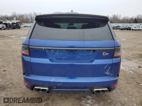 2021 Land Rover Range Rover Sport SVR with VIN SALWZ2RE9MA772872, listed as a Copart auction lot 44192245 with 68,761 mi miles and Salvage title. Bid and sale history available at DreamBid. Image 6.