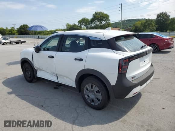 2025 Nissan Kicks S с VIN 3N8AP6BB6SL381297, выставлен на аукционе Copart как лот 69805675 с пробегом 9 528 миль миль и Списание • Salvage title. История ставок и продаж доступна на DreamBid. Изображение 2.