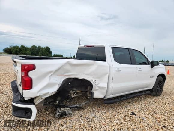 2023 Chevrolet Silverado 1500 RST with VIN 1GCPADED0PZ174557, listed as a Copart auction lot 60172995 with 18,682 mi miles and Salvage title. Bid and sale history available at DreamBid. Image 3.