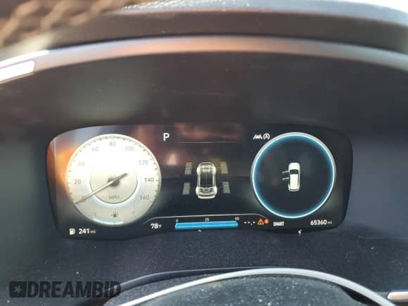 2021 Hyundai Santa Fe Calligraphy z VIN 5NMS5DAL7MH367137, wystawiony jako Copart lot #82503875 z przebiegiem 65 360 mil mil oraz Szkoda całkowita • Salvage title. Historia ofert i sprzedaży dostępna na DreamBid. Obrazek 9.