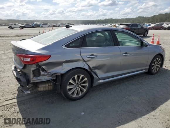 2017 Hyundai Sonata Sport with VIN 5NPE34AF1HH510394, listed as a Copart auction lot 70312095 with 86,189 mi miles and Salvage title. Bid and sale history available at DreamBid. Image 3.