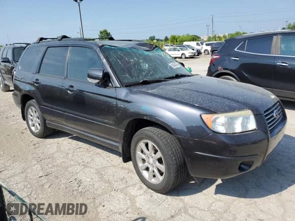 2008 Subaru Forester X with VIN JF1SG65608H712337, listed as a Copart auction lot 62454785 with 136,903 mi miles and Salvage title. Bid and sale history available at DreamBid. Image 4.