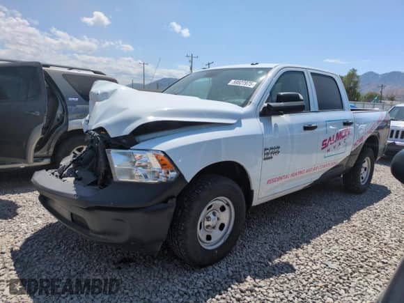 2023 Ram 1500 Tradesman с VIN 3C6RR7KG5PG675808, выставлен на аукционе Copart как лот 59527975 с пробегом 20 798 миль миль и Списание • Salvage title. История ставок и продаж доступна на DreamBid. Изображение 1.