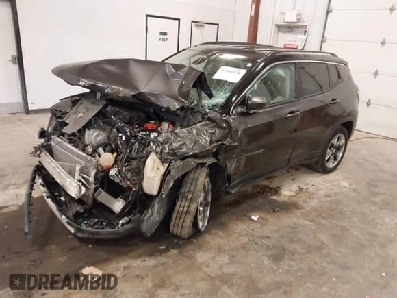 2020 Jeep Compass Limited with VIN 3C4NJDCB5LT163855, listed as a IAAI auction lot 43181038 with Not provided miles and . Bid and sale history available at DreamBid. Image 2.