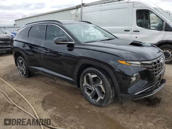 2022 Hyundai Tucson Luxury with VIN KM8JCCA1XNU032583, listed as a Copart auction lot 63107985 with 155,612 mi miles and Clean title. Bid and sale history available at DreamBid. Image 4.
