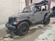 2022 Jeep Wrangler Willys with VIN 1C4GJXAN6NW223825, listed as a Copart auction lot 80460804 with 32,996 mi miles and Salvage title. Bid and sale history available at DreamBid. Image 1.