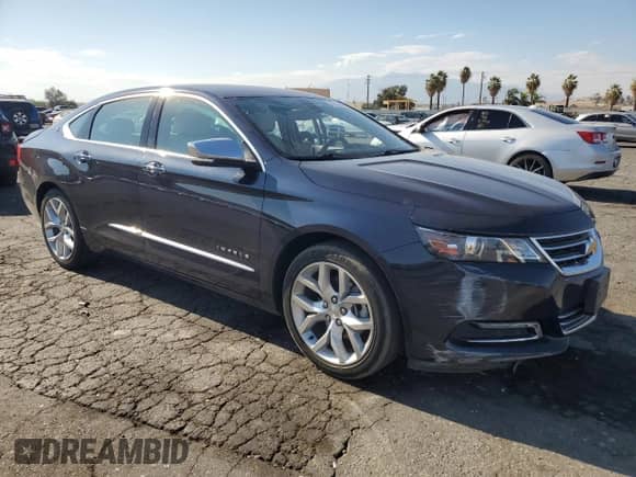 2019 Chevrolet Impala Premier with VIN 2G1105S31K9150452, listed as a Copart auction lot 81713595 with 53,980 mi miles and Salvage title. Bid and sale history available at DreamBid. Image 4.