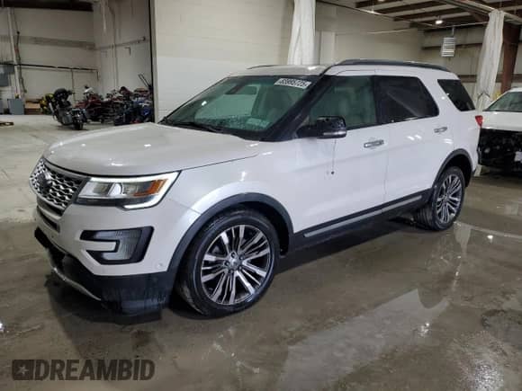 2016 Ford Explorer Platinum with VIN 1FM5K8HT2GGC69661, listed as a Copart auction lot 83995725 with 121,910 mi miles and Salvage title. Bid and sale history available at DreamBid. Image 1.