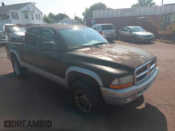 2002 Dodge Dakota SLT with VIN 1B7HG48N22S585368, listed as a Copart auction lot 80277665 with 165,121 mi miles and Clean title. Bid and sale history available at DreamBid. Image 1.