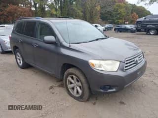 2008 Toyota Highlander with VIN JTEES41A182038492, listed as a IAAI auction lot 43551238 with 267,071 mi miles and . Bid and sale history available at DreamBid. Image 1.