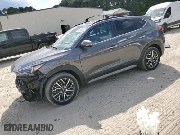 2021 Hyundai Tucson Ultimate with VIN KM8J3CAL0MU324193, listed as a Copart auction lot 68003865 with 54,544 mi miles and Salvage title. Bid and sale history available at DreamBid. Image 1.