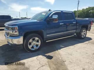 2017 Chevrolet Silverado 1500 LTZ with VIN 3GCUKSEJ6HG321718, listed as a Copart auction lot 53375975 with 60,508 mi miles and Salvage title. Bid and sale history available at DreamBid. Image 1.