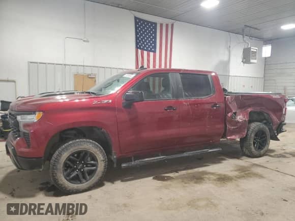 2022 Chevrolet Silverado 1500 LT Trail Boss z VIN 3GCUDFELXNG604797, wystawiony jako Copart lot #87466664 z przebiegiem 36 182 mil mil oraz Szkoda całkowita • Salvage title. Historia ofert i sprzedaży dostępna na DreamBid. Obrazek 1.