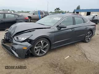 2023 Hyundai Sonata SEL Plus с VIN KMHL44J26PA271315, выставлен на аукционе Copart как лот 63745115 с пробегом 61 648 миль миль и Списание • Salvage title. История ставок и продаж доступна на DreamBid. Изображение 1.