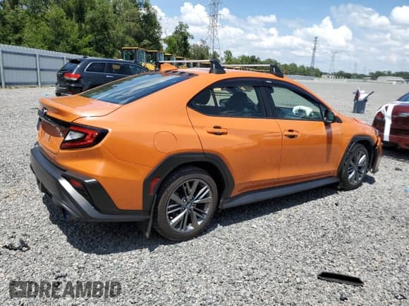 2022 Subaru WRX with VIN JF1VBAA61N9013390, listed as a Copart auction lot 68421605 with 51,489 mi miles and Salvage title. Bid and sale history available at DreamBid. Image 3.