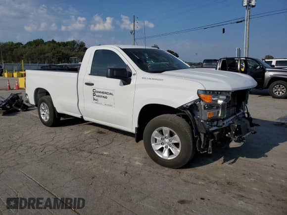 2024 Chevrolet Silverado 1500 Work Truck z VIN 3GCNAAEK7RG162669, wystawiony jako Copart lot #80758215 z przebiegiem 39 940 mil mil oraz Szkoda całkowita • Salvage title. Historia ofert i sprzedaży dostępna na DreamBid. Obrazek 4.