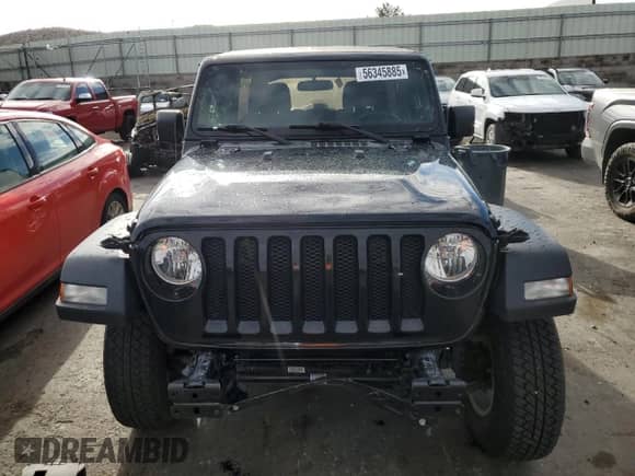 2021 Jeep Wrangler Unlimited Sport with VIN 1C4HJXDG5MW509925, listed as a Copart auction lot 56345885 with 25,549 mi miles and Salvage title. Bid and sale history available at DreamBid. Image 5.