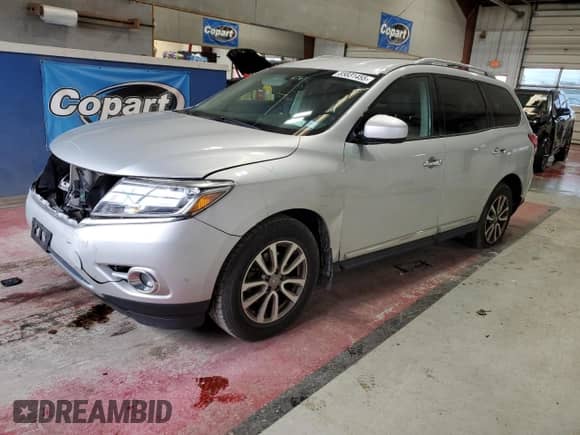 2016 Nissan Pathfinder Platinum with VIN 5N1AR2MM0GC615932, listed as a Copart auction lot 85831455 with 73,731 mi miles and Salvage title. Bid and sale history available at DreamBid. Image 1.