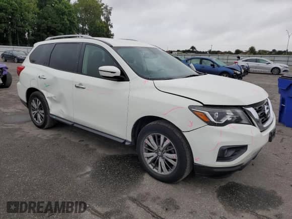 2018 Nissan Pathfinder SL with VIN 5N1DR2MMXJC636002, listed as a Copart auction lot 71405685 with 146,740 mi miles and Salvage title. Bid and sale history available at DreamBid. Image 4.
