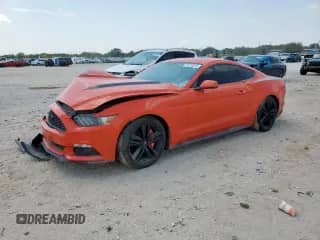 2015 Ford Mustang EcoBoost с VIN 1FA6P8TH7F5362480, выставлен на аукционе Copart как лот 87396475 с пробегом 57 779 миль миль и Списание • Salvage title. История ставок и продаж доступна на DreamBid. Изображение 1.