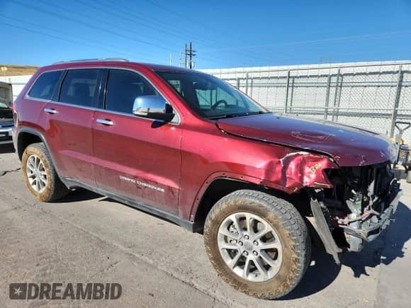 2016 Jeep Grand Cherokee Limited with VIN 1C4RJFBMXGC381873, listed as a Copart auction lot 84643895 with 143,082 mi miles and Salvage title. Bid and sale history available at DreamBid. Image 4.