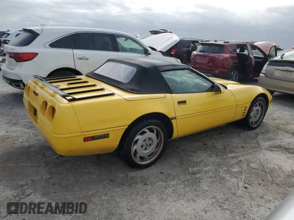 1991 Chevrolet Corvette with VIN 1G1YY3380M5116122, listed as a Copart auction lot 75297814 with Not provided miles and Non repairable. Bid and sale history available at DreamBid. Image 3.