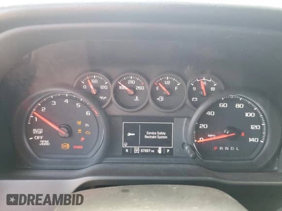 2022 Chevrolet Silverado 1500 Custom Trail Boss with VIN 1GCPYCEKXNZ202253, listed as a Copart auction lot 68821845 with 87,997 mi miles and Non repairable. Bid and sale history available at DreamBid. Image 9.