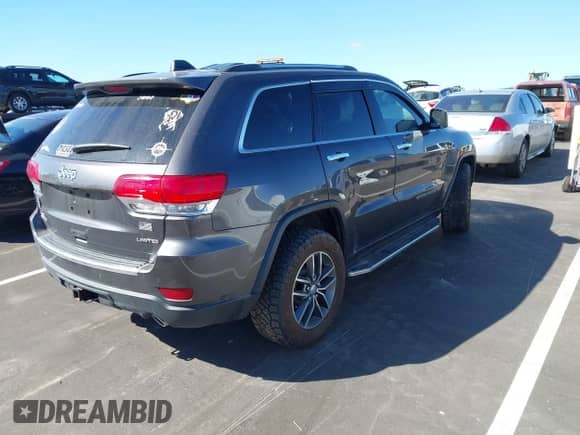 2018 Jeep Grand Cherokee Limited with VIN 1C4RJFBM7JC470422, listed as a IAAI auction lot 43383849 with 46,227 mi miles and . Bid and sale history available at DreamBid. Image 4.
