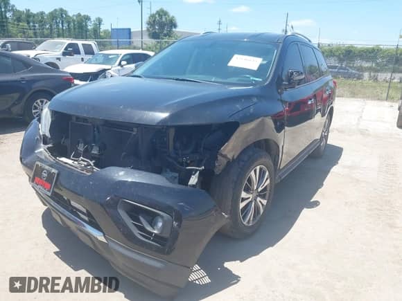 2018 Nissan Pathfinder S with VIN 5N1DR2MN5JC607189, listed as a IAAI auction lot 42146643 with 115,704 mi miles and . Bid and sale history available at DreamBid. Image 17.