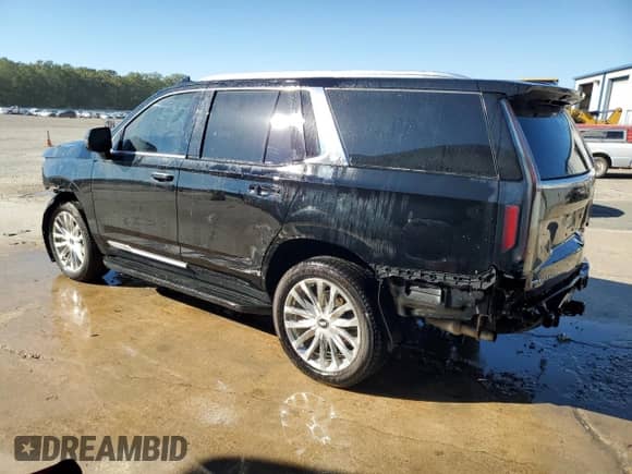 2021 Cadillac Escalade Premium Luxury with VIN 1GYS4BKL3MR392936, listed as a Copart auction lot 66080785 with Not provided miles and Salvage title. Bid and sale history available at DreamBid. Image 2.
