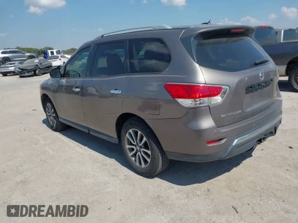 2014 Nissan Pathfinder SL with VIN 5N1AR2MN2EC618515, listed as a IAAI auction lot 43373075 with 180,348 mi miles and . Bid and sale history available at DreamBid. Image 3.