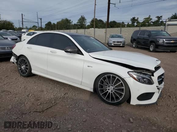 2018 Mercedes-Benz C 43 AMG с VIN 55SWF6EB2JU273948, выставлен на аукционе Copart как лот 81180455 с пробегом 55 253 миль миль и Списание • Salvage title. История ставок и продаж доступна на DreamBid. Изображение 4.