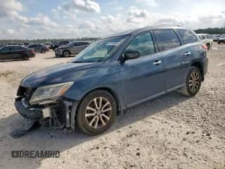 2015 Nissan Pathfinder SL с VIN 5N1AR2MN8FC670071, выставлен на аукционе Copart как лот 59189045 с пробегом 119 057 миль миль и Списание • Salvage title. История ставок и продаж доступна на DreamBid. Изображение 1.