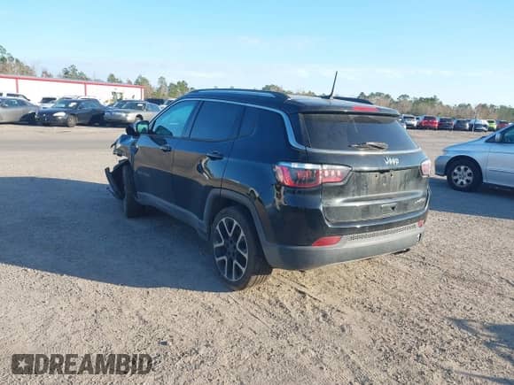 2019 Jeep Compass Limited with VIN 3C4NJCCBXKT613489, listed as a IAAI auction lot 41308800 with 94,129 mi miles and . Bid and sale history available at DreamBid. Image 3.