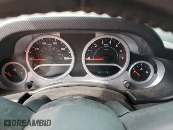 2007 Jeep Wrangler Unlimited Rubicon with VIN 1J4GA69167L212365, listed as a Copart auction lot 63256535 with 66,145 mi miles and Salvage title. Bid and sale history available at DreamBid. Image 9.