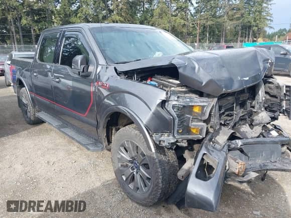 2017 Ford F-150 XL z VIN 1FTEW1EF1HFB45502, wystawiony jako IAAI lot #43426611 z przebiegiem 148 466 mil mil oraz . Historia ofert i sprzedaży dostępna na DreamBid. Obrazek 1.