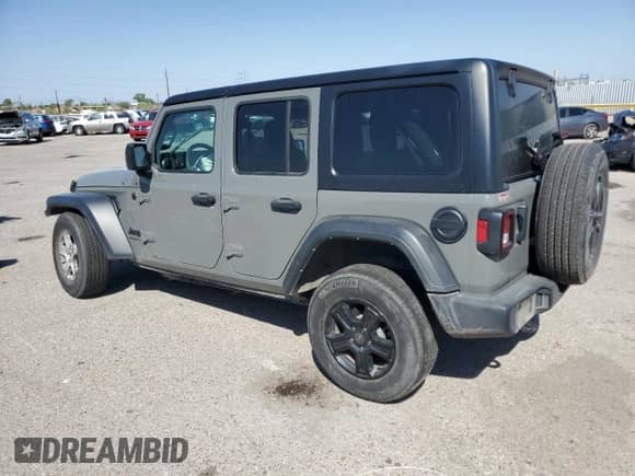 2023 Jeep Wrangler Sport S z VIN 1C4HJXDG1PW520411, wystawiony jako Copart lot #68214705 z przebiegiem 46 598 mil mil oraz Szkoda całkowita • Salvage title. Historia ofert i sprzedaży dostępna na DreamBid. Obrazek 2.