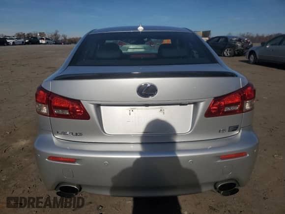2008 Lexus IS F with VIN JTHBP262585003921, listed as a Copart auction lot 82384074 with 104,117 mi miles and Salvage title. Bid and sale history available at DreamBid. Image 6.