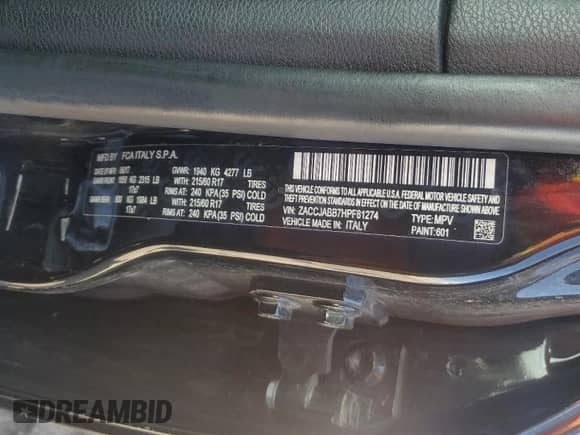 2017 Jeep Renegade Latitude с VIN ZACCJABB7HPF81274, выставлен на аукционе Copart как лот 80899345 с пробегом 83 380 миль миль и Чистый • Clean title. История ставок и продаж доступна на DreamBid. Изображение 13.