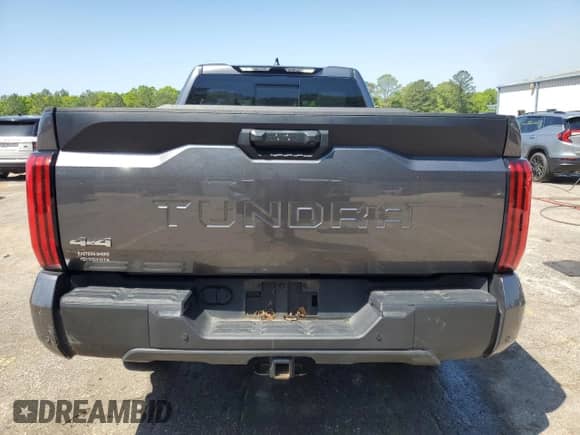2024 Toyota Tundra SR5 with VIN 5TFLA5DA6RX171799, listed as a Copart auction lot 52202605 with 16,652 mi miles and Salvage title. Bid and sale history available at DreamBid. Image 6.