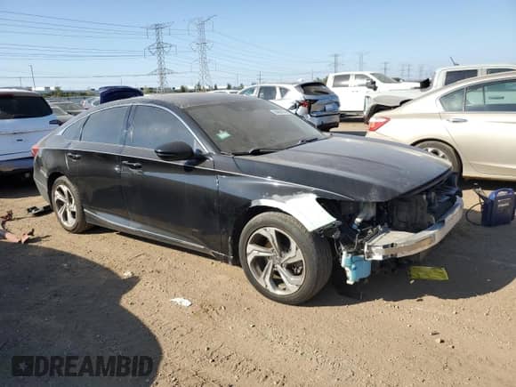 2018 Honda Accord EX-L z VIN 1HGCV2F69JA012800, wystawiony jako Copart lot #84361675 z przebiegiem 87 024 mil mil oraz Szkoda całkowita • Salvage title. Historia ofert i sprzedaży dostępna na DreamBid. Obrazek 4.